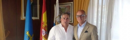 RFEP: Carmelo Paniagua visita al alcalde de Miéres